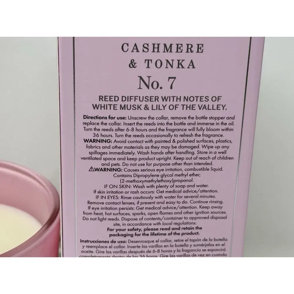 Kirkton House Bundle Cashmere & Tonka Reed Diffuser & One Large Candle ~ No.7